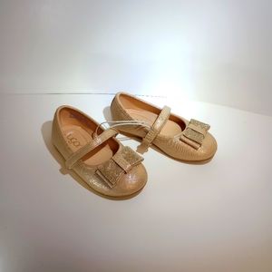 COPY - Sugar Girl Gold Glitter Toddler Strap on shoes